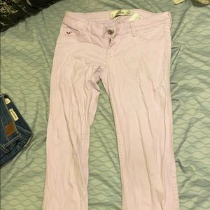 Purple hollister jeans